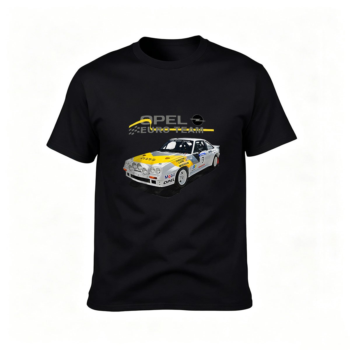 Opel Euro Team Racing Car Men's T-Shirt Gift for Car Enthusiasts