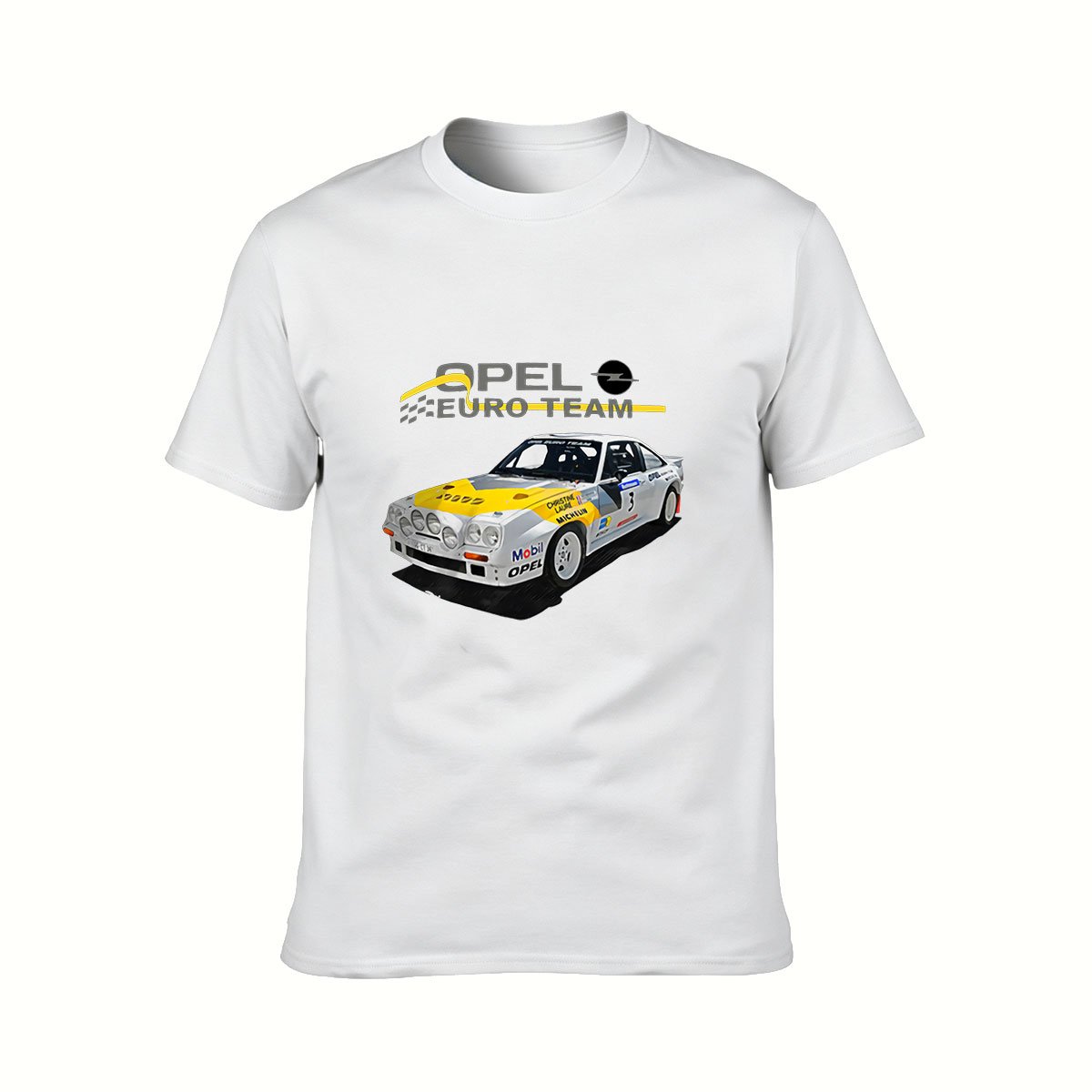 Opel Euro Team Racing Car Men's T-Shirt Gift for Car Enthusiasts - Image 2
