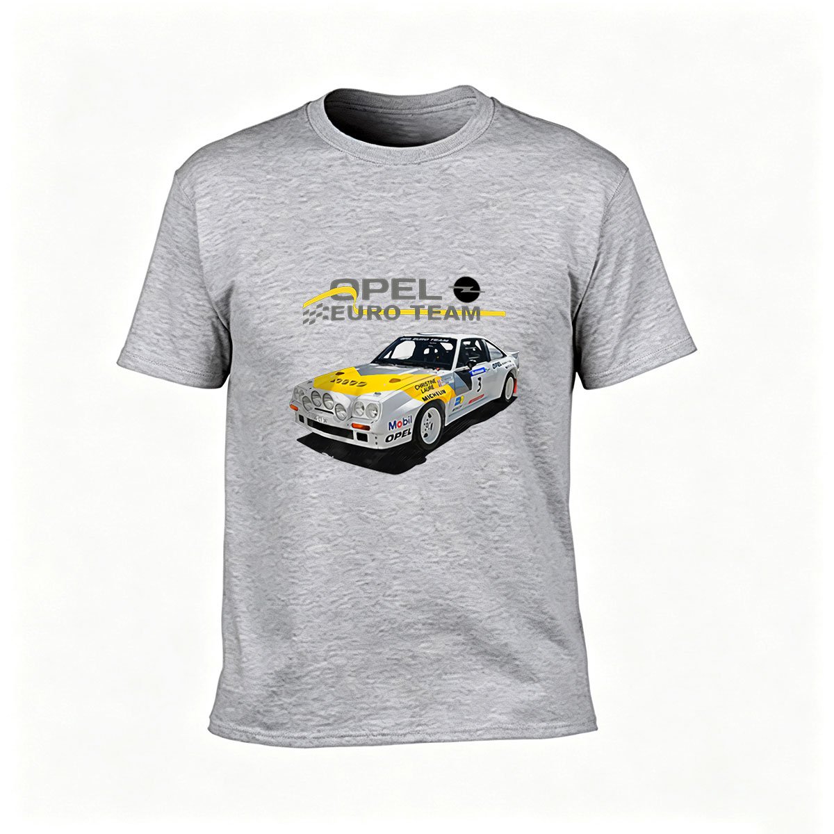 Opel Euro Team Racing Car Men's T-Shirt Gift for Car Enthusiasts - Image 3