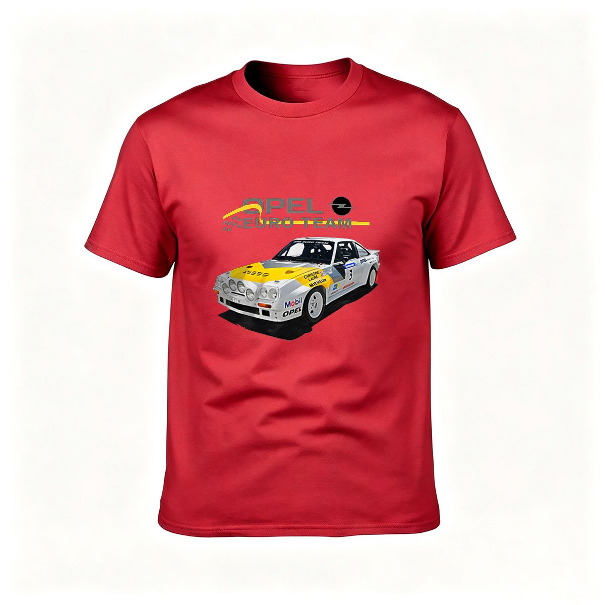Opel Euro Team Racing Car Men's T-Shirt Gift for Car Enthusiasts - Image 5