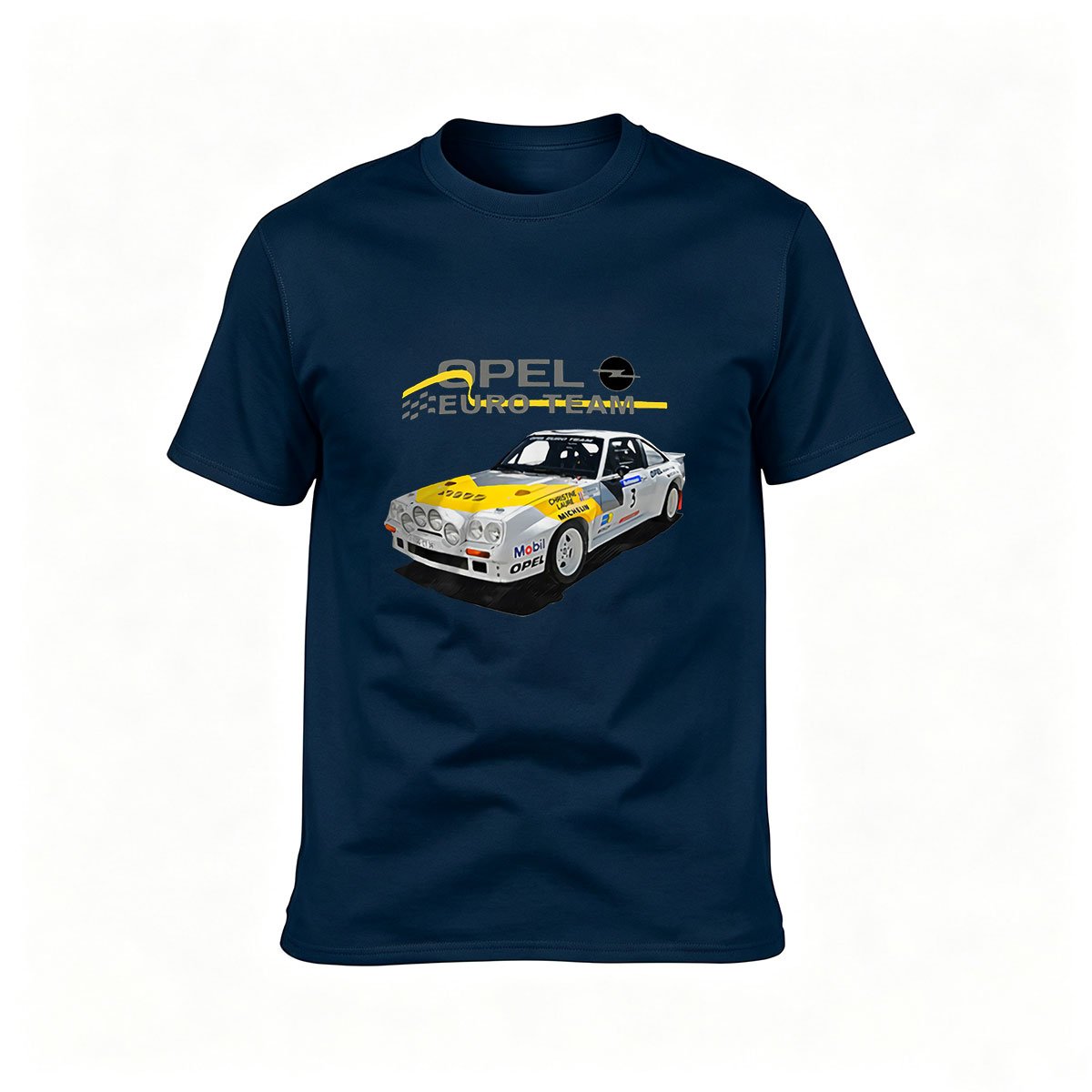 Opel Euro Team Racing Car Men's T-Shirt Gift for Car Enthusiasts - Image 6