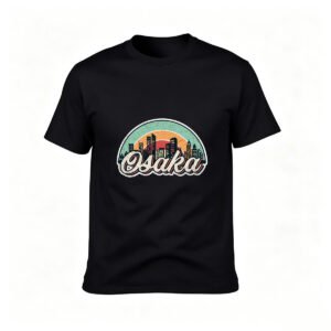 Osaka City Skyline Vintage T-Shirt Men Women Travel Gift Tees