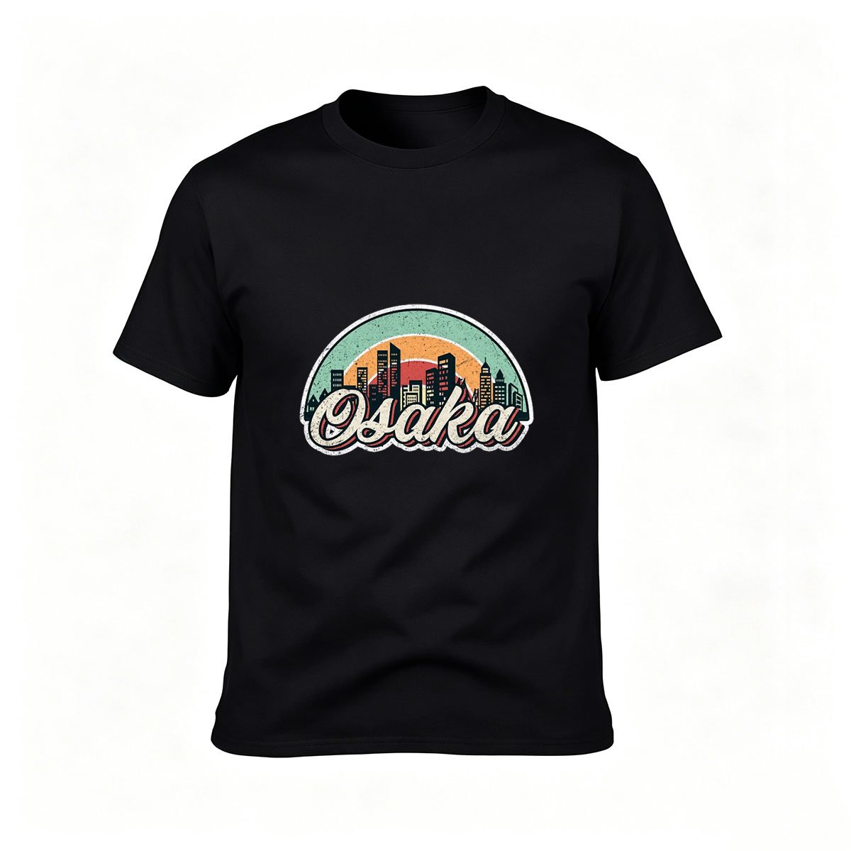 Osaka City Skyline Vintage T-Shirt Men Women Travel Gift Tees