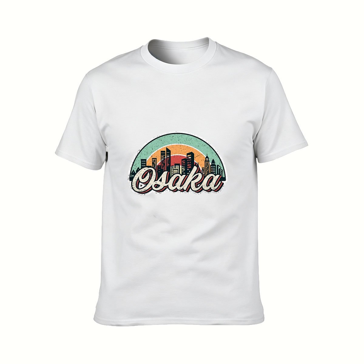 Osaka City Skyline Vintage T-Shirt Men Women Travel Gift Tees - Image 2