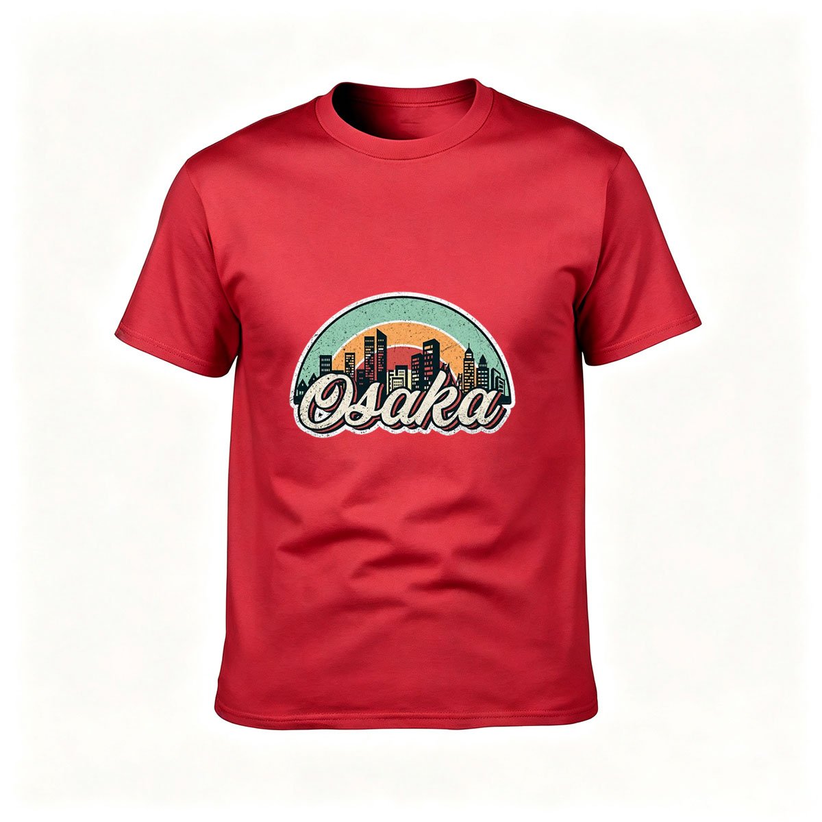 Osaka City Skyline Vintage T-Shirt Men Women Travel Gift Tees - Image 5