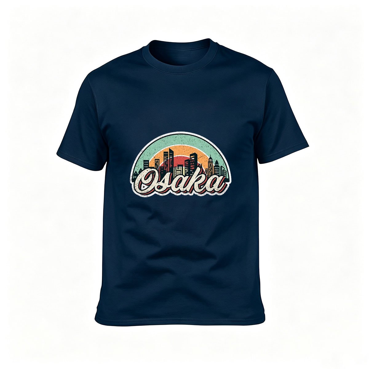 Osaka City Skyline Vintage T-Shirt Men Women Travel Gift Tees - Image 6