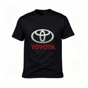 Toyota Logo Men's T-Shirt Black Cotton Casual Gift Wear