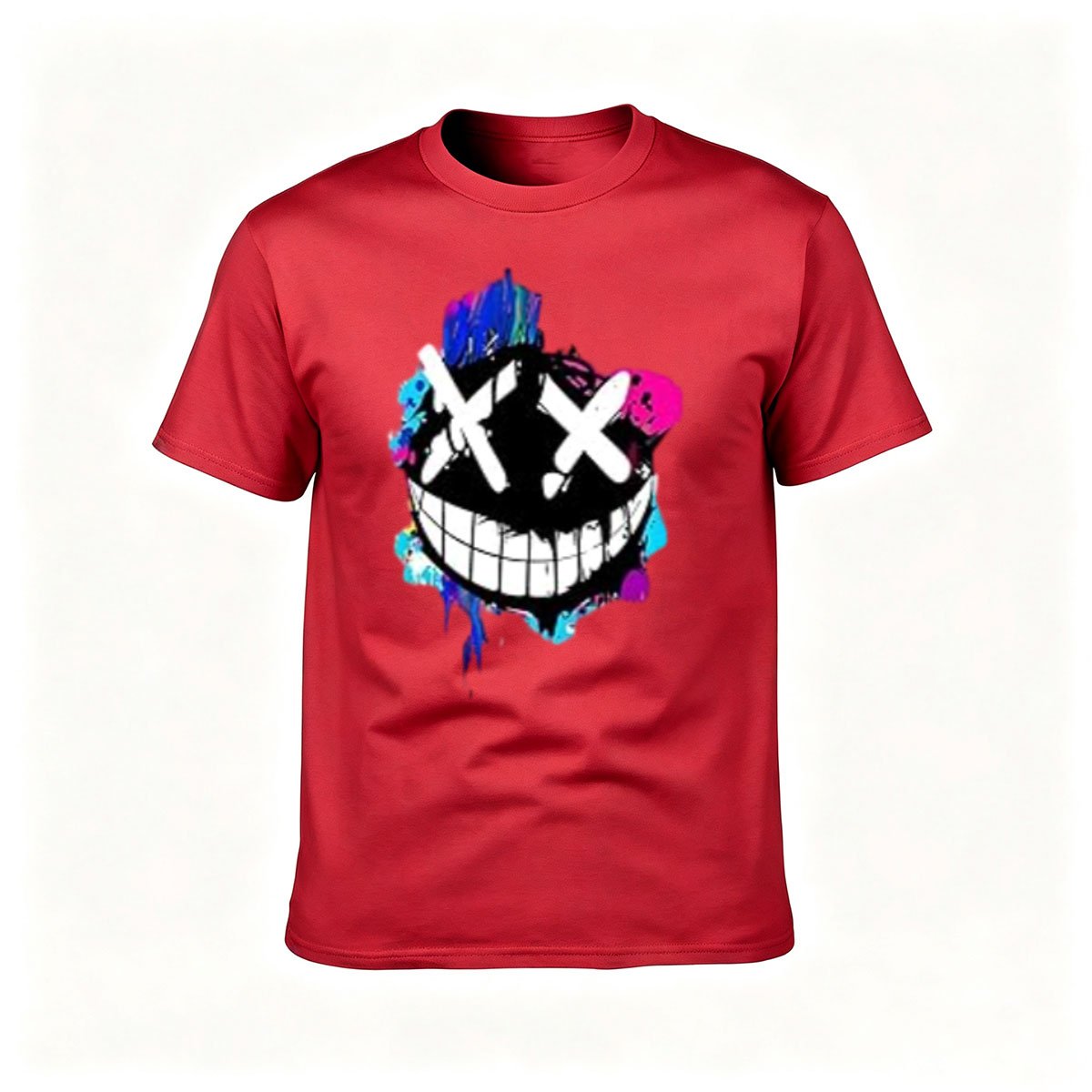 Colorful Skull Face Men's T-Shirt Cool Gift for Party Wear - Image 5