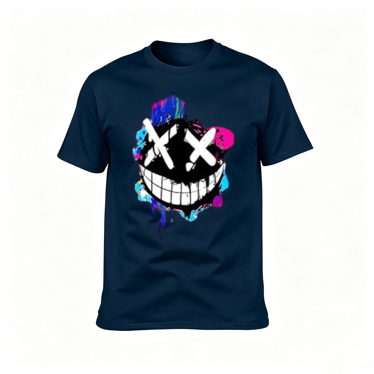 Colorful Skull Face Men's T-Shirt Cool Gift for Party Wear - Image 6