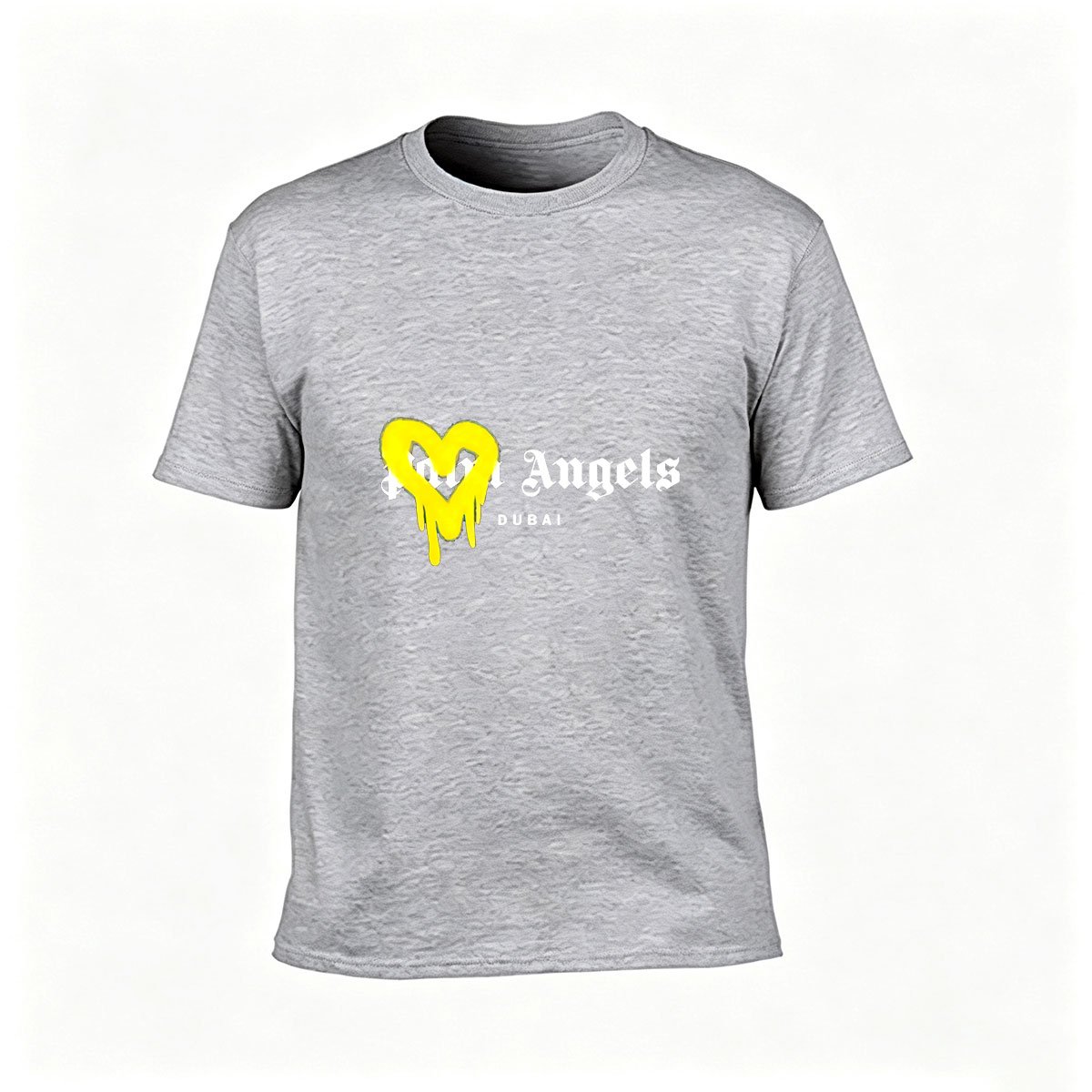 Bad Angels Dubai Yellow Heart Men's T-Shirt Streetwear Gift - Image 3