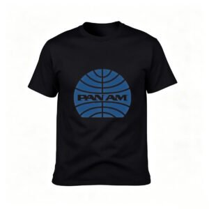 Pan Am Logo T-Shirt Men's Classic Aviation Gift Wear