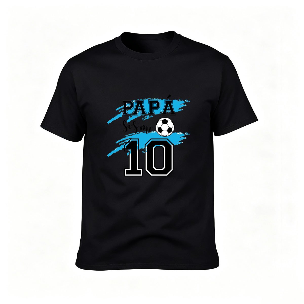 Papa Soccer Fan 10 Men's T-Shirt Gift for Dad Football Lover