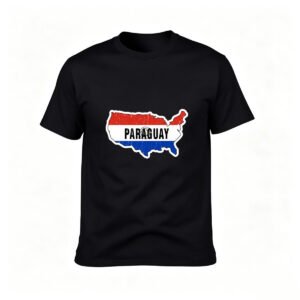 Paraguay Map Flag T-Shirt Men Women Gift Travel Souvenir