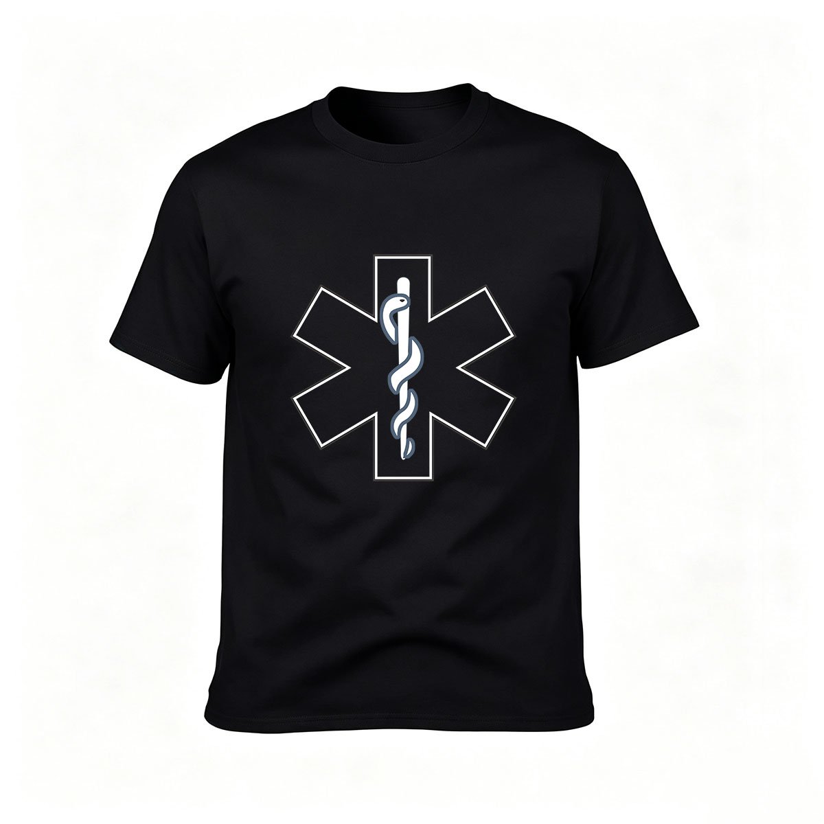 Men's Medical Star of Life T-Shirt Emergency Symbol Design