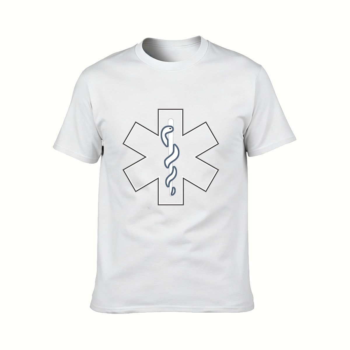 Men's Medical Star of Life T-Shirt Emergency Symbol Design - Image 2