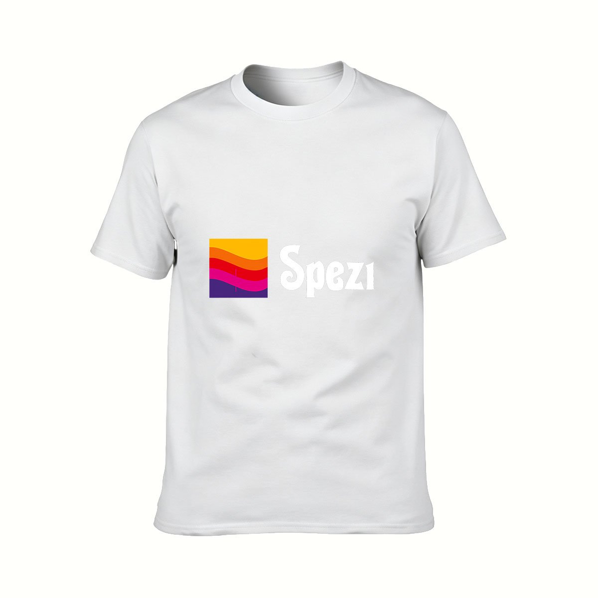 Spezi Rainbow Logo Men's T-Shirt Casual Gift Wear - Image 2