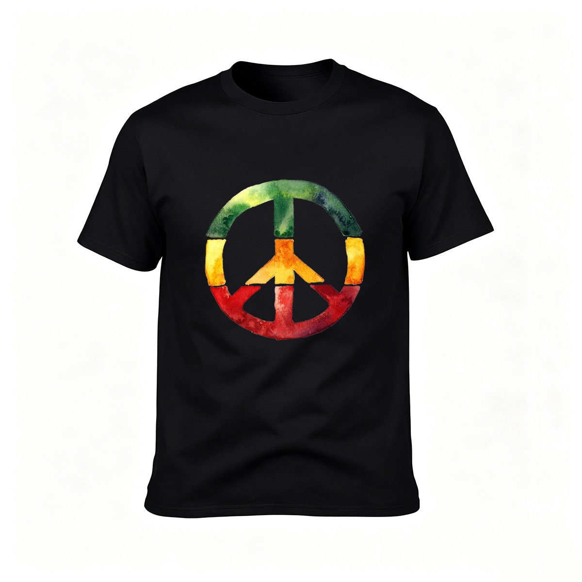 Rasta Peace Sign Men's T-Shirt Reggae Music Gift Tee