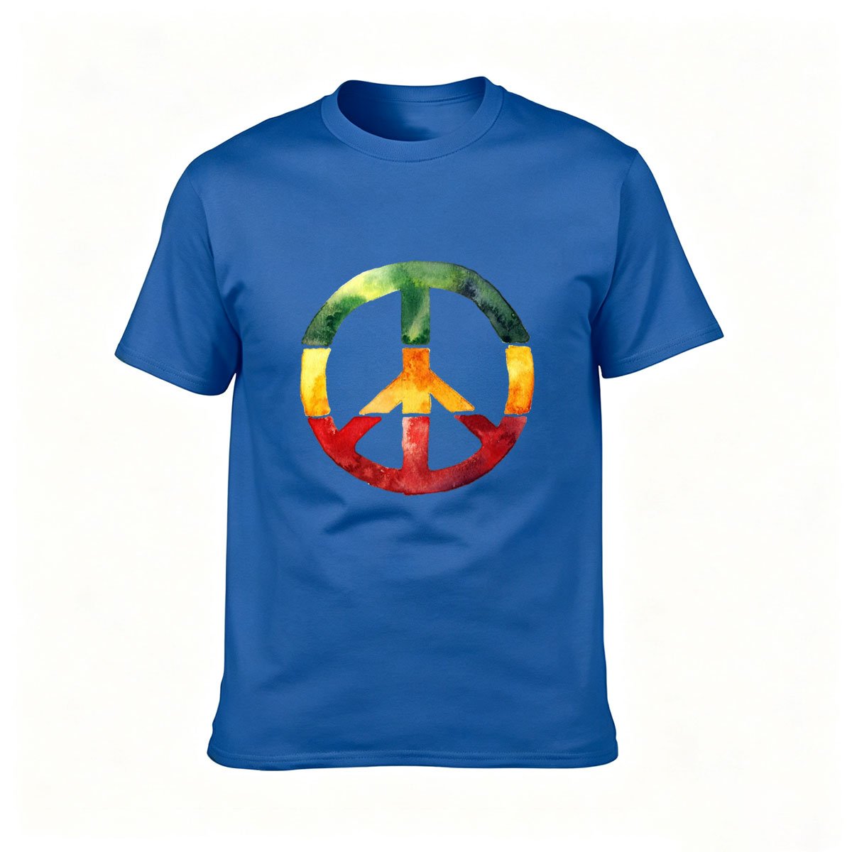 Rasta Peace Sign Men's T-Shirt Reggae Music Gift Tee - Image 4