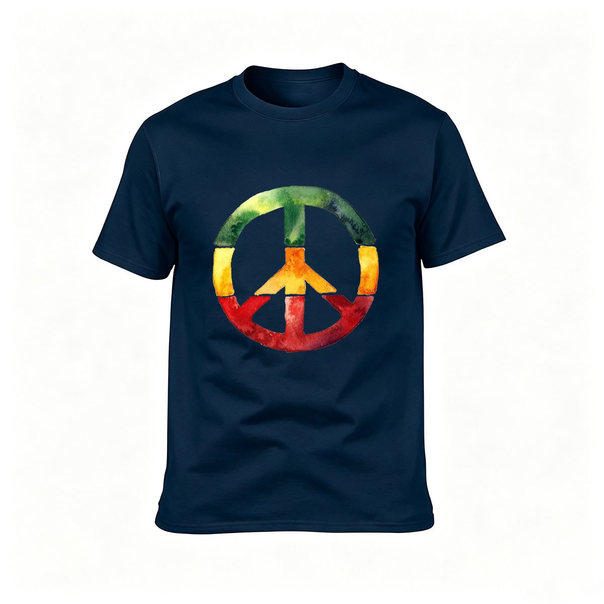 Rasta Peace Sign Men's T-Shirt Reggae Music Gift Tee - Image 6