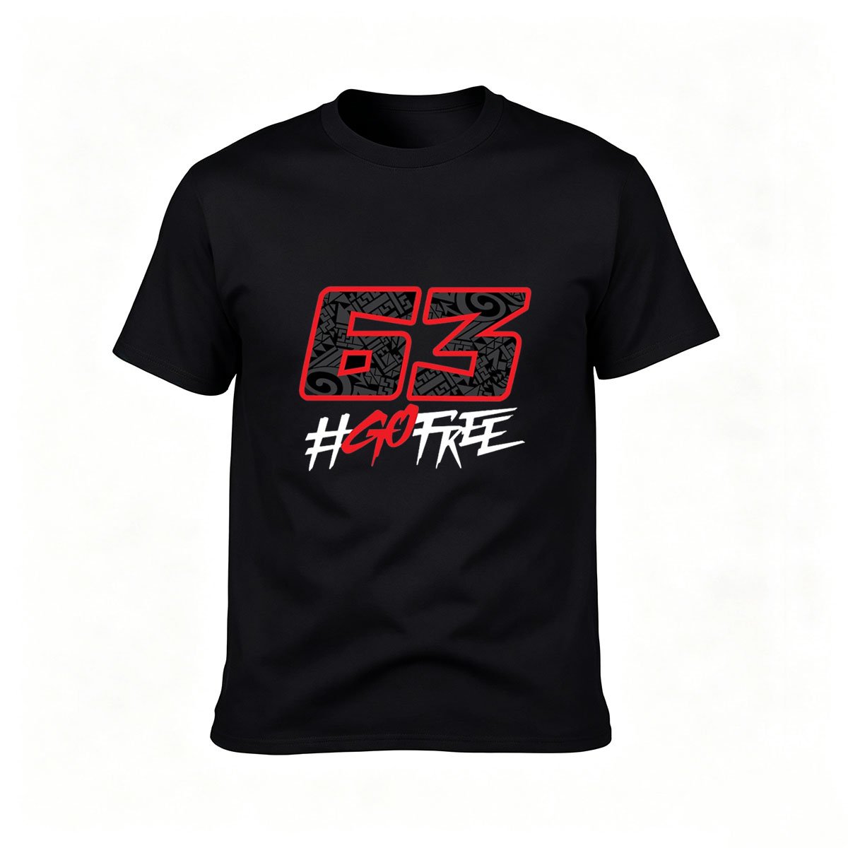 63 Go Frie Men's T-Shirt Graphic Print Casual Wear Gift