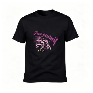 Free Yourself Unicorn Graphic Men's T-Shirt Gift Wear