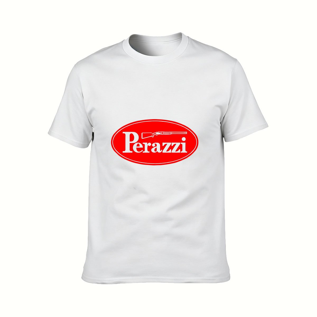 Perazzi Logo T-Shirt Men's Black Red Oval Design Gift for Hunters - Image 2