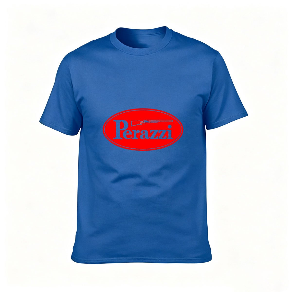Perazzi Logo T-Shirt Men's Black Red Oval Design Gift for Hunters - Image 4