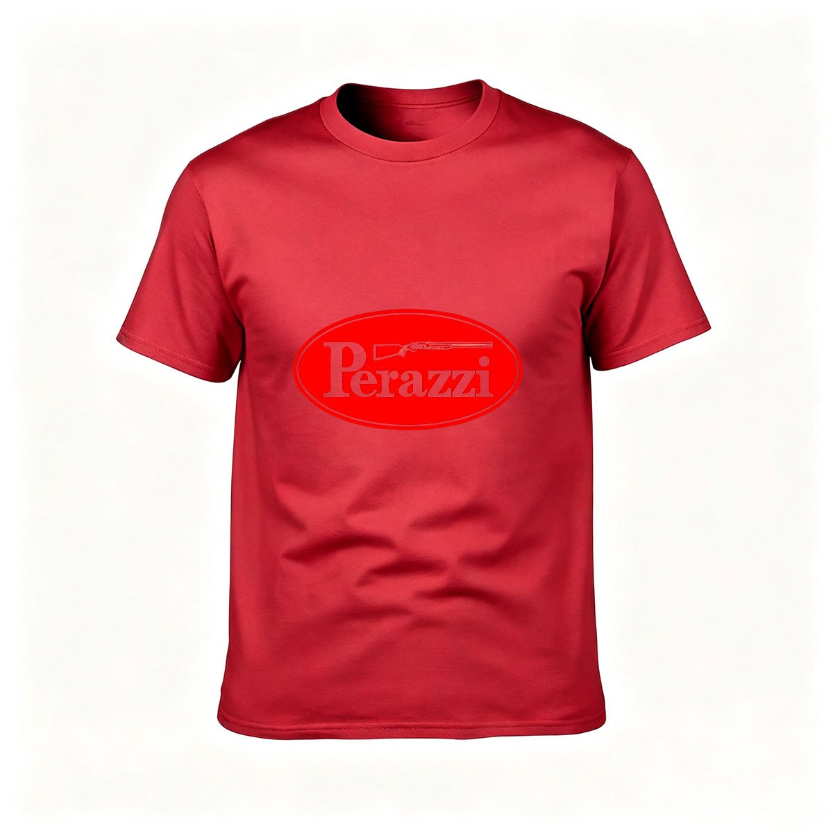 Perazzi Logo T-Shirt Men's Black Red Oval Design Gift for Hunters - Image 5
