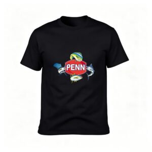 Penn Fishing Logo T-Shirt Men's Outdoor Sport Tee Gift for Anglers