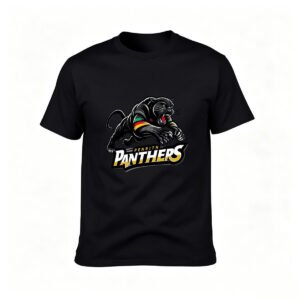 Penrith Panthers Logo T-Shirt Men's Black Rugby Team Tee Gift