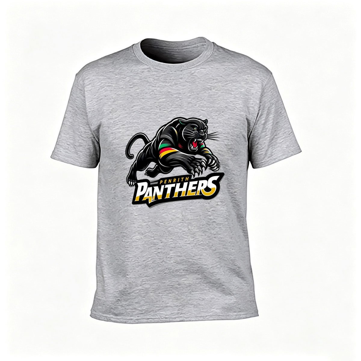 Penrith Panthers Logo T-Shirt Men's Black Rugby Team Tee Gift - Image 3