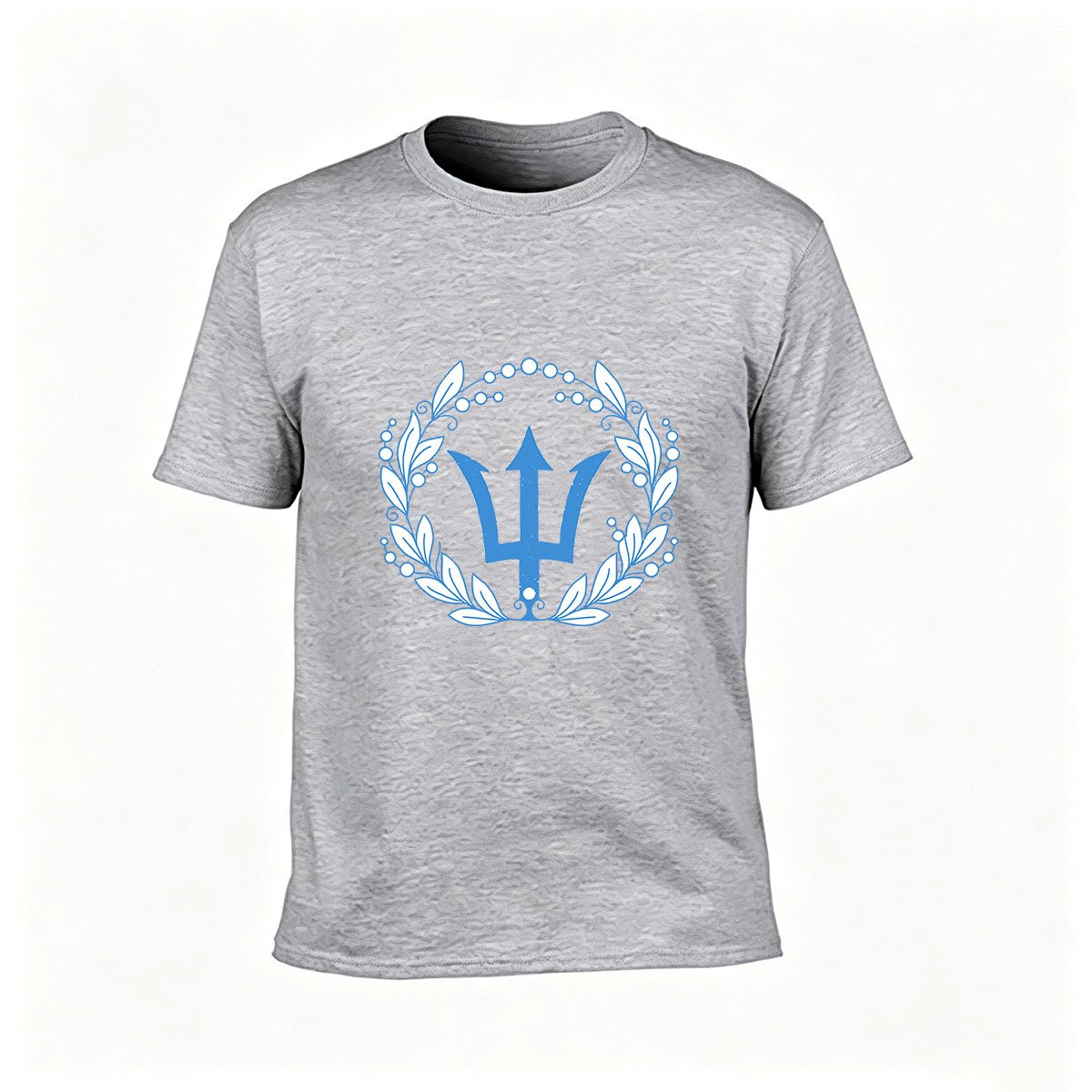 Barbados Trident Emblem Men's T-Shirt National Pride Gift - Image 3