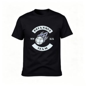 Petanque Team Flame Ball T-Shirt Men's Sport Gift Tee