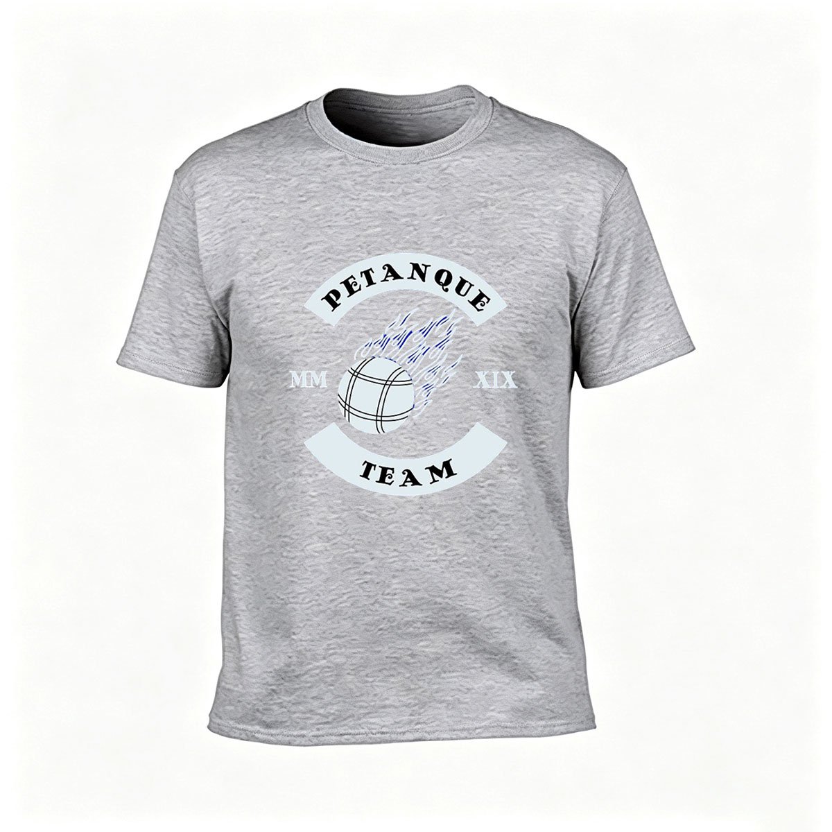 Petanque Team Flame Ball T-Shirt Men's Sport Gift Tee - Image 3
