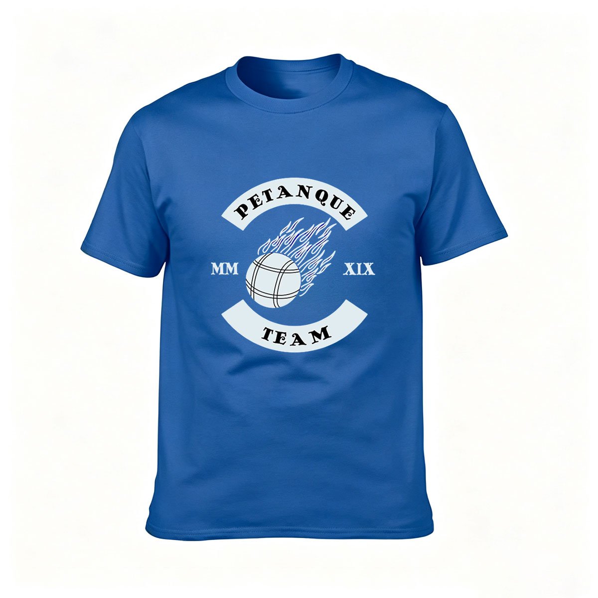 Petanque Team Flame Ball T-Shirt Men's Sport Gift Tee - Image 4