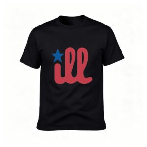 Red White Blue Star Design Men's T-Shirt Casual Wear Gift Idea