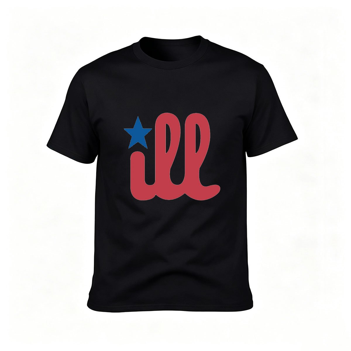 Red White Blue Star Design Men's T-Shirt Casual Wear Gift Idea
