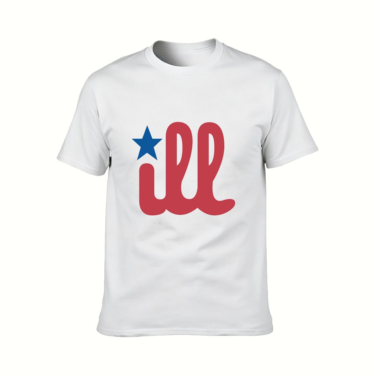 Red White Blue Star Design Men's T-Shirt Casual Wear Gift Idea - Image 2