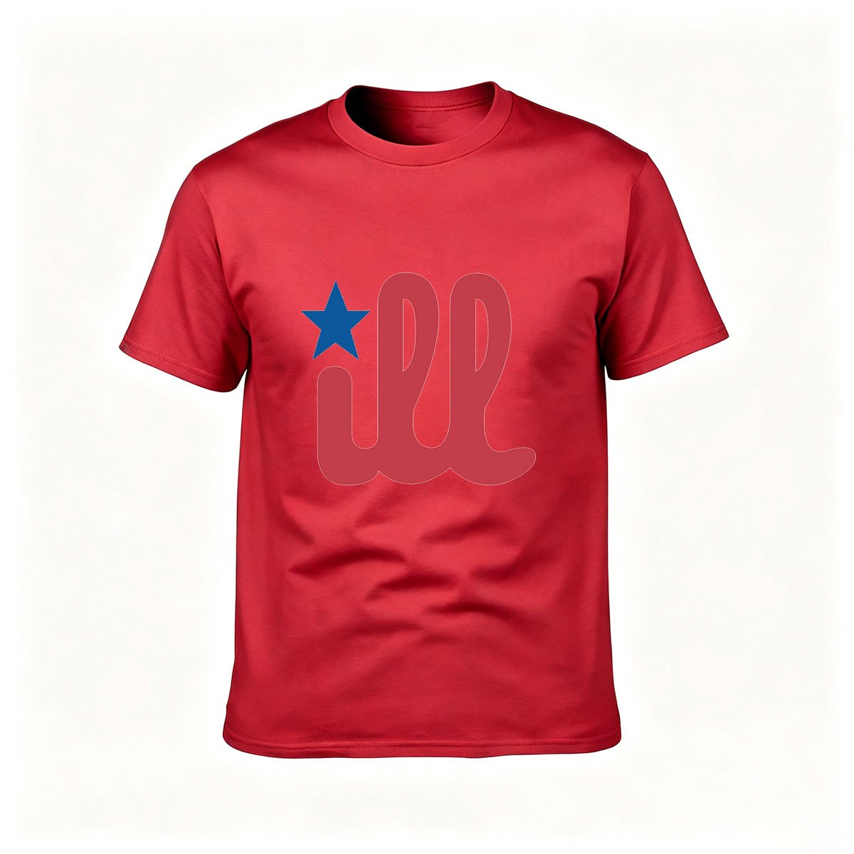 Red White Blue Star Design Men's T-Shirt Casual Wear Gift Idea - Image 5