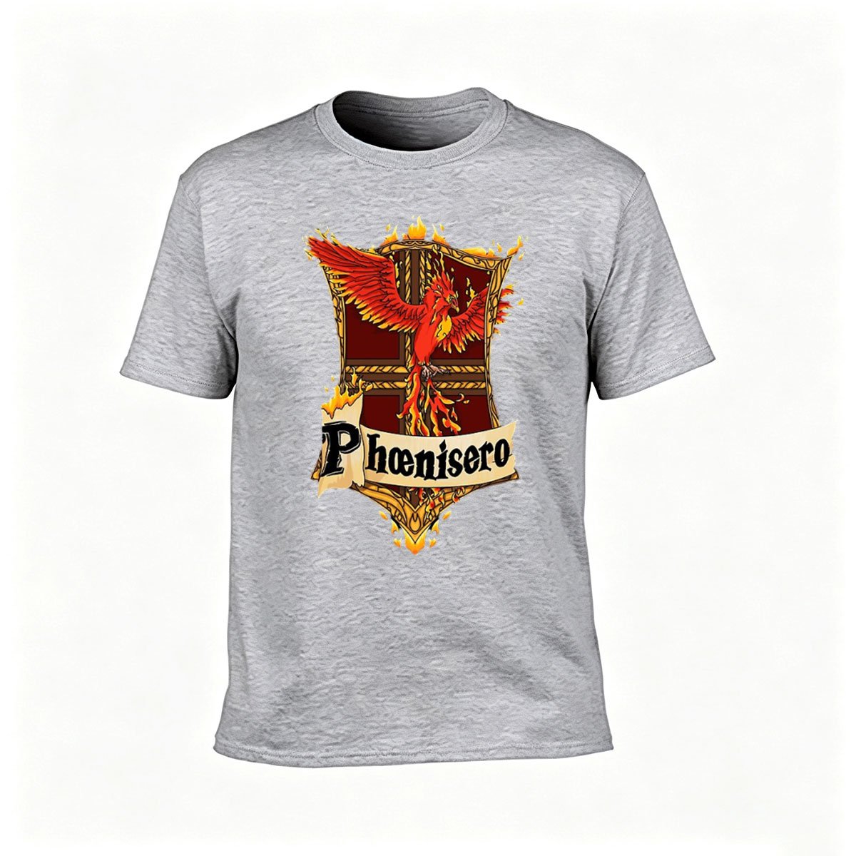 Phoenix Bird Crest Men's T-Shirt Gift for Fantasy Fans - Image 3