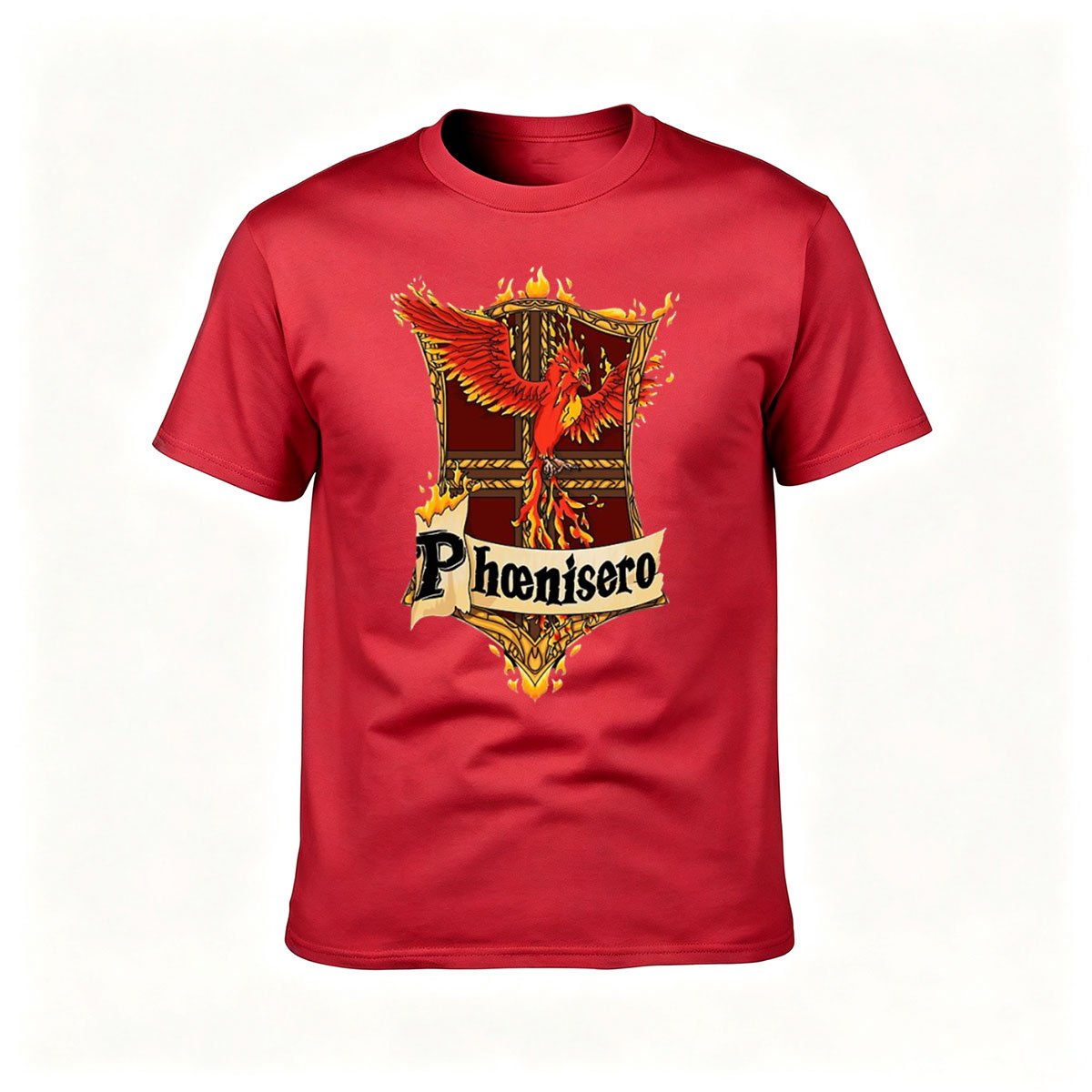 Phoenix Bird Crest Men's T-Shirt Gift for Fantasy Fans - Image 5