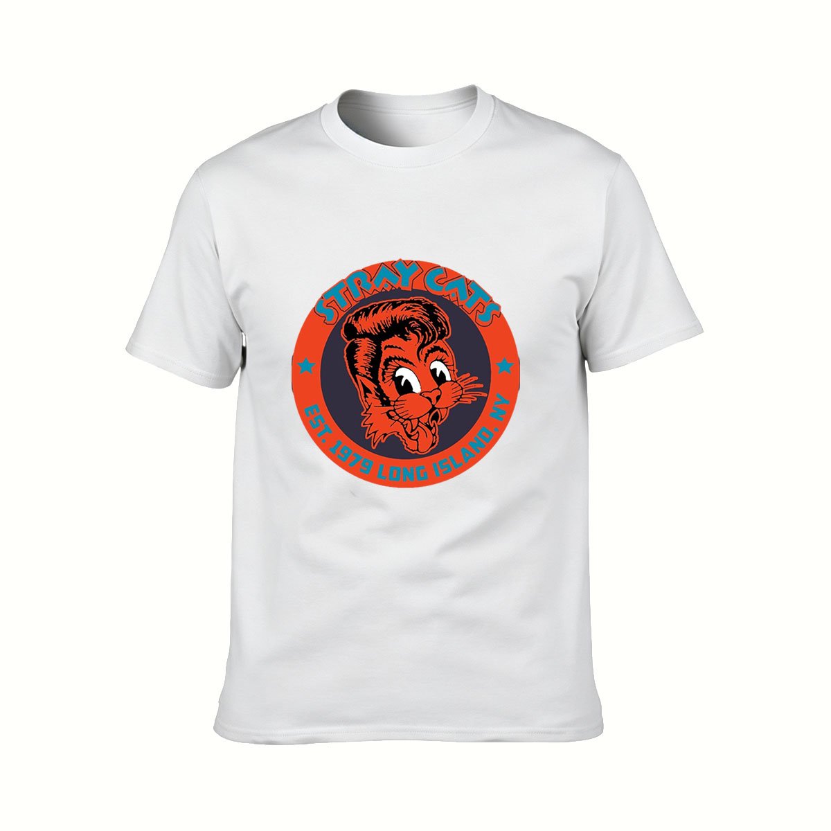 Stray Cats Rockabilly Band Logo Men's T-Shirt Gift for Music Fans - Image 2