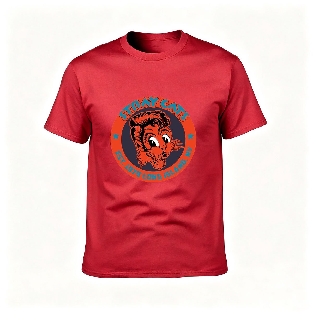 Stray Cats Rockabilly Band Logo Men's T-Shirt Gift for Music Fans - Image 5