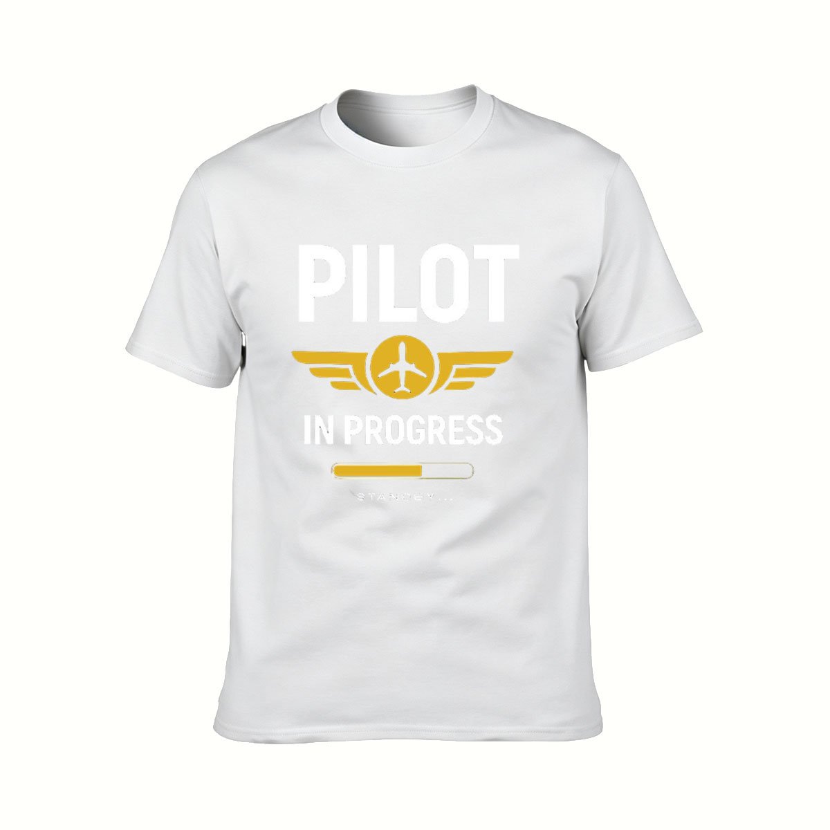 Pilot In Progress T-Shirt Men Women Aviation Gift Tees - Image 2