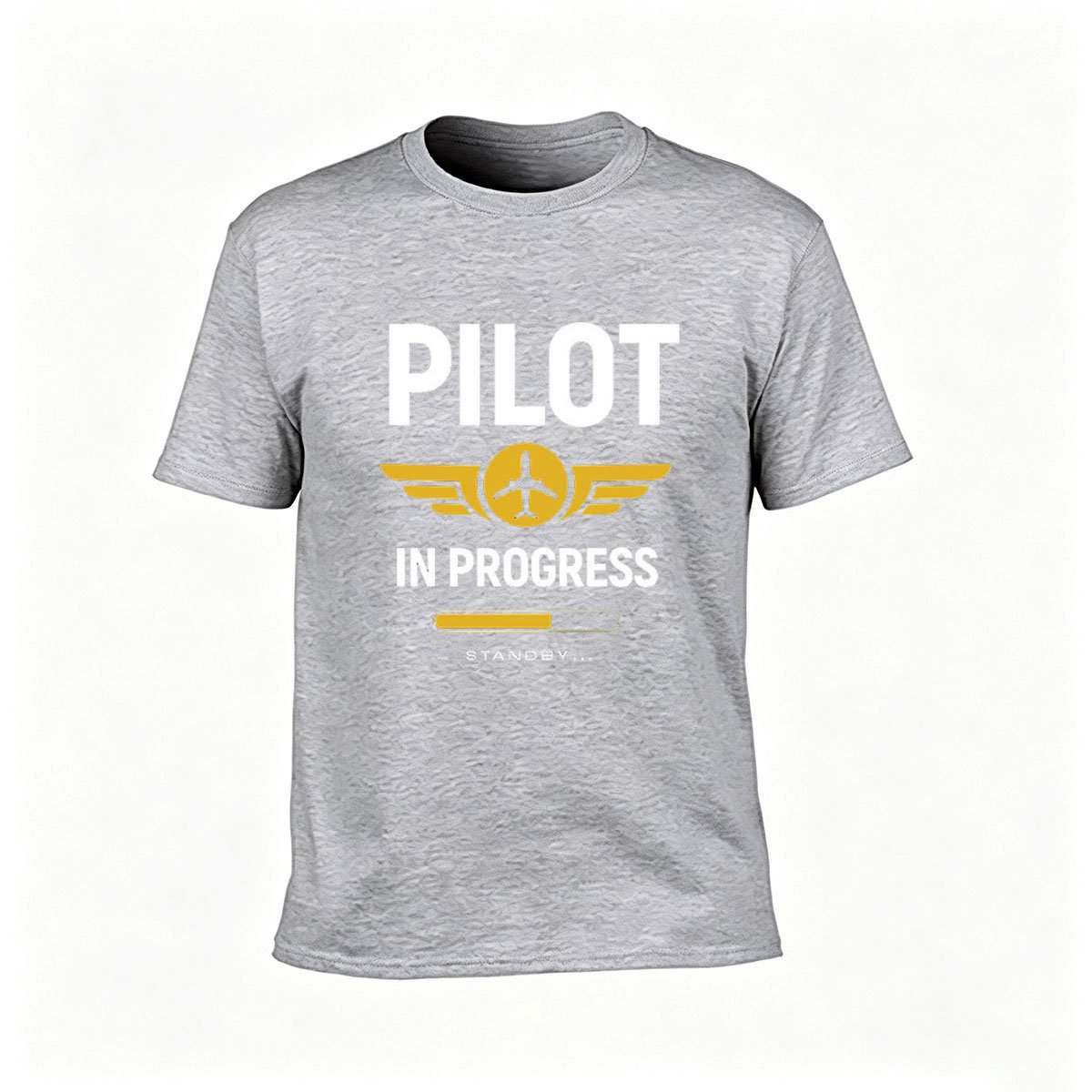Pilot In Progress T-Shirt Men Women Aviation Gift Tees - Image 3