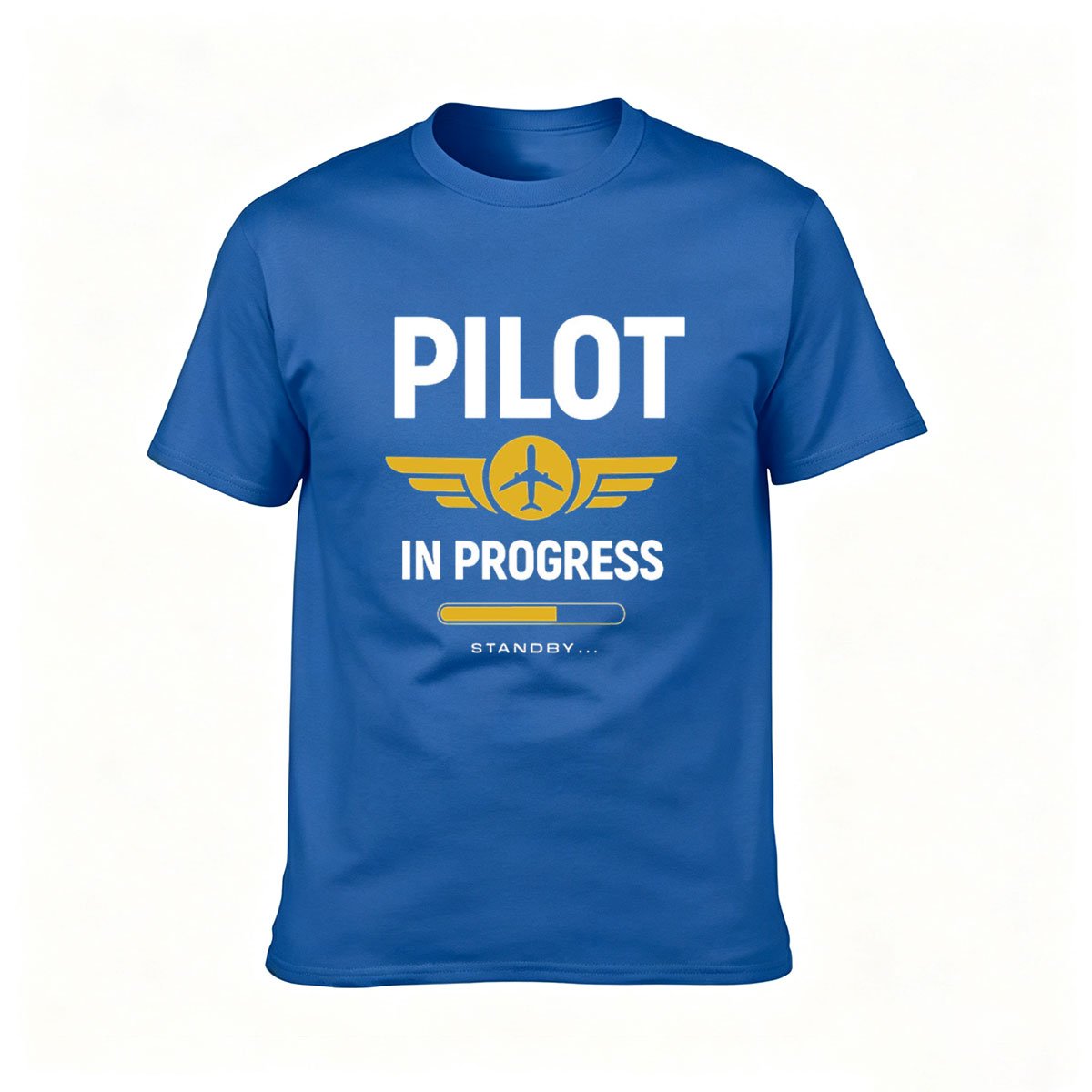 Pilot In Progress T-Shirt Men Women Aviation Gift Tees - Image 4