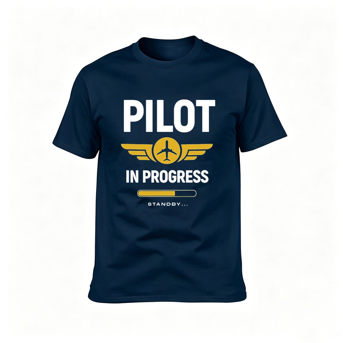 Pilot In Progress T-Shirt Men Women Aviation Gift Tees - Image 6