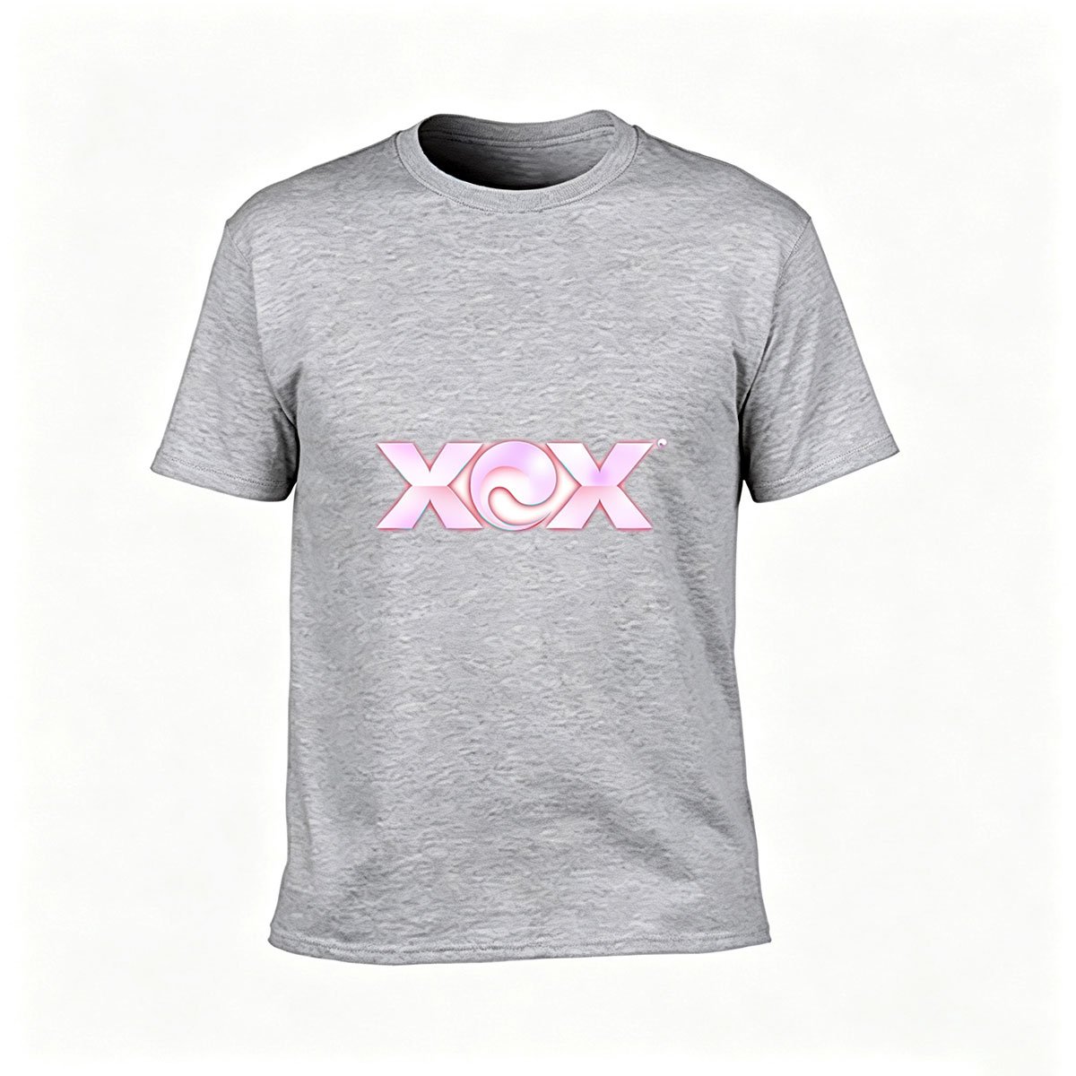 XOXO Pink Gradient Love Design Men's T-Shirt - Image 3