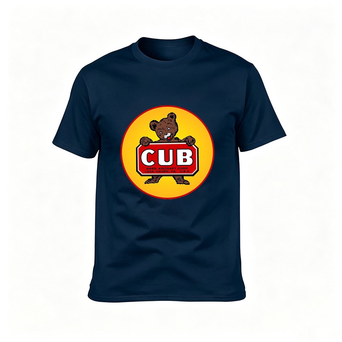 Cub Bear Logo Men's T-Shirt Gift for Aviation Enthusiasts - Image 6