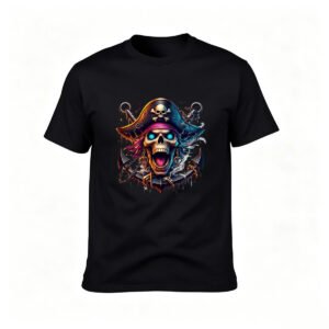 Pirate Skull T-Shirt Men's Graphic Tee Gift for Fans